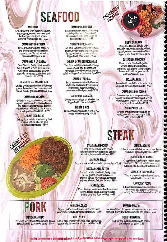 Menu page 3