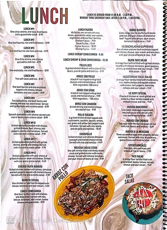 Menu page 5