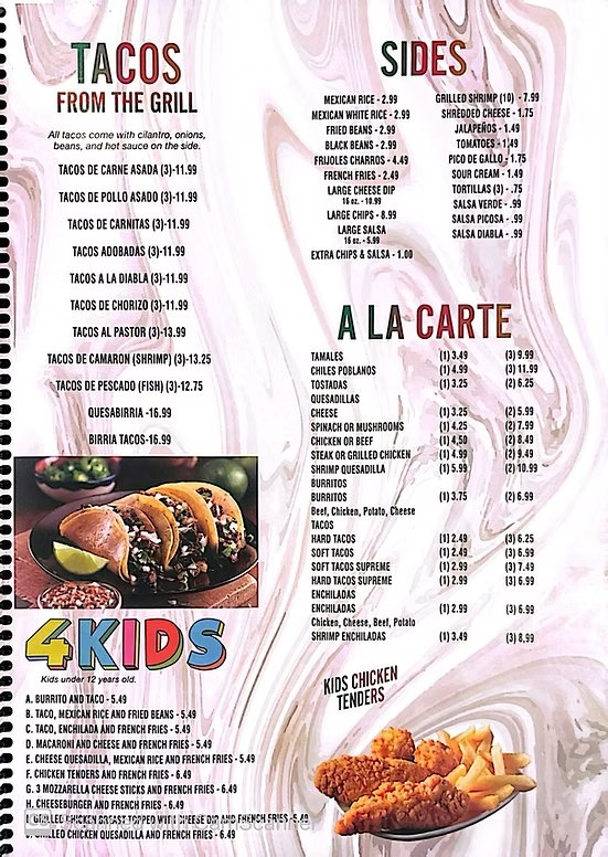 Menu page 7